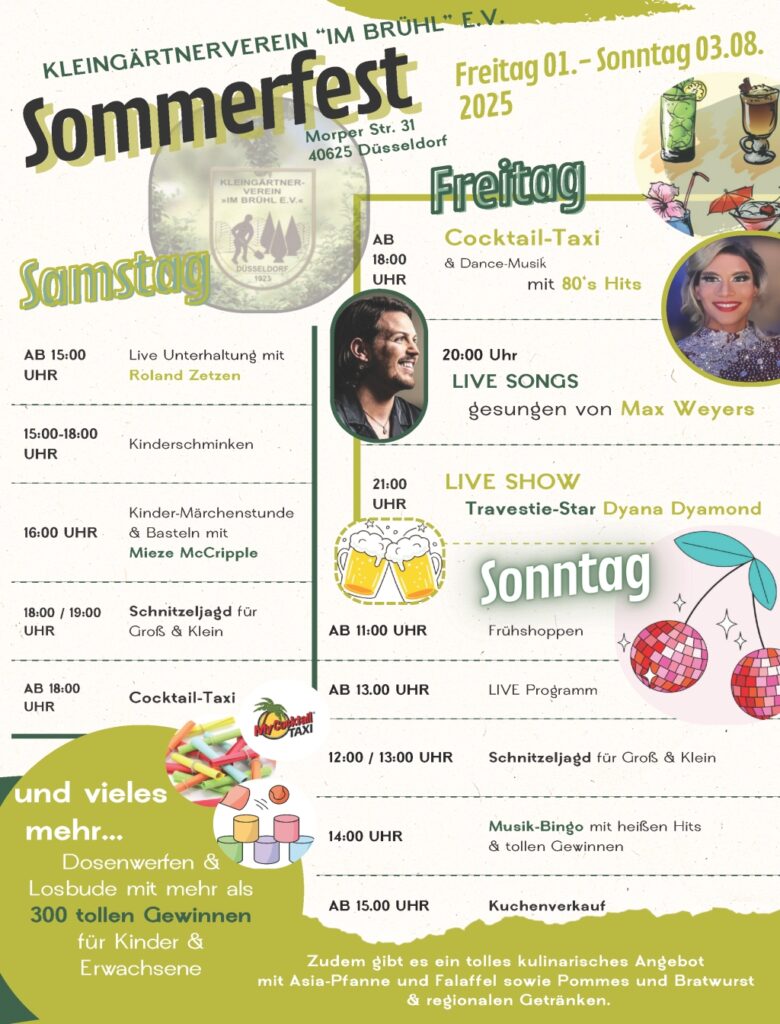 Du betrachtest gerade Sommerfest 2025